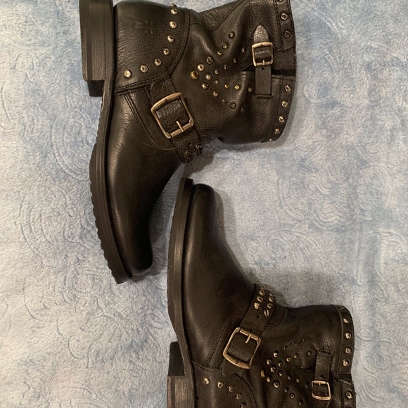 Frye Black Motor Boots - Picture 4 of 4